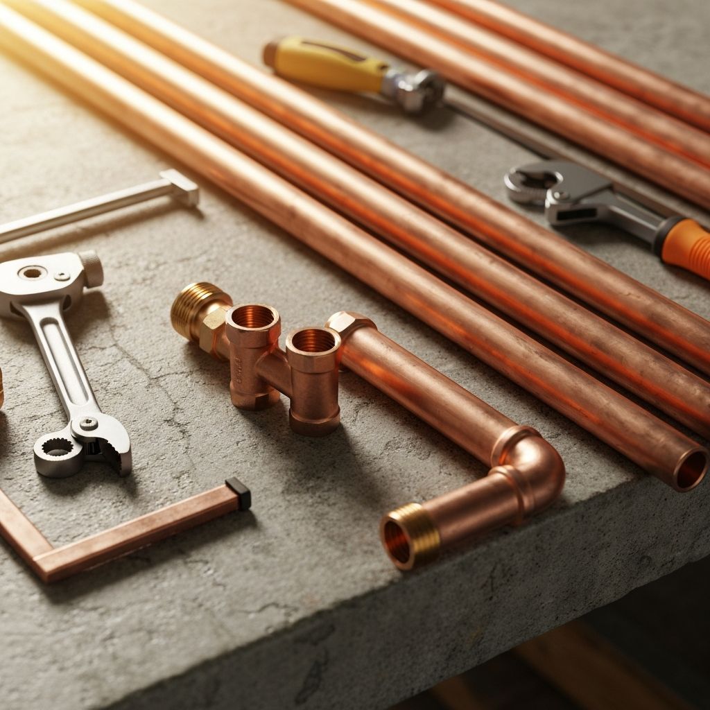 Professional plumber working on installation